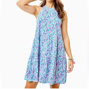 Lilly Pulitzer SZ XL The Jerrica Swing mini‎ Multicolor Floral Dress
